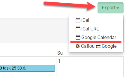 Google Calendar synchronization