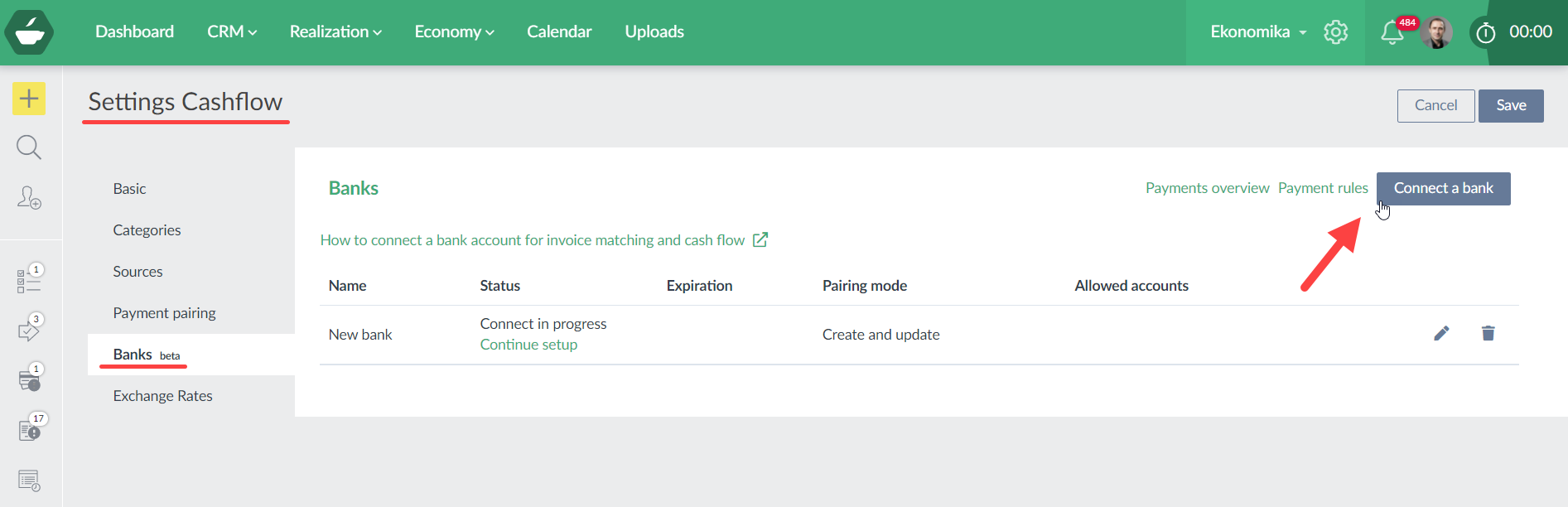 Cashflow pairing 1