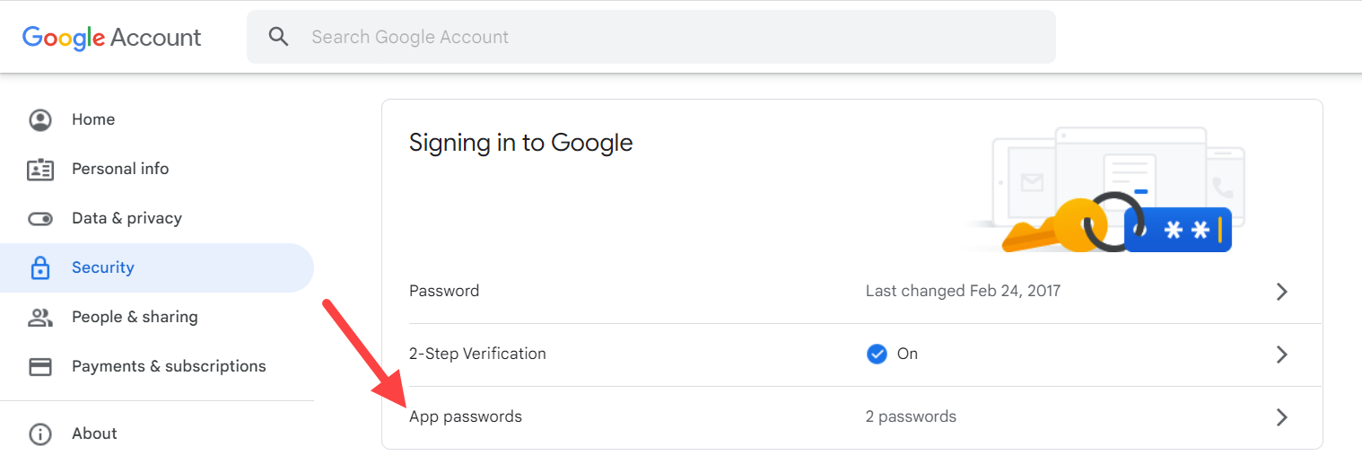 App passwords
