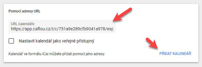 Vložit url